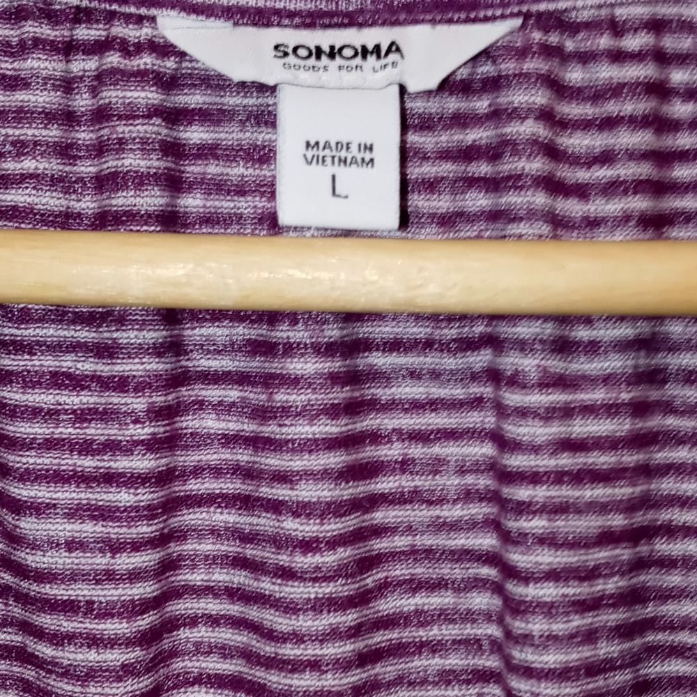 🌼Sonoma 3/4 cuffed sleeve striped top🌼 - Picture 5 of 6